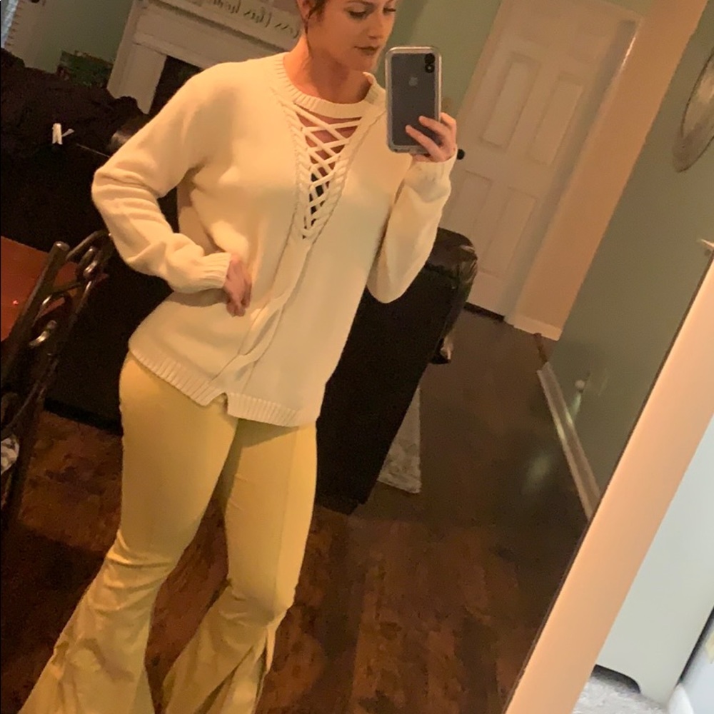 Cream sweater